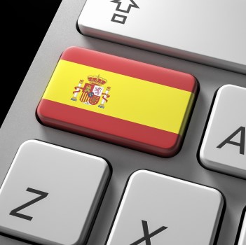 Bandera de España en teclado