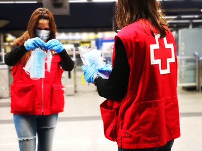 Voluntarios de Cruz roja Española